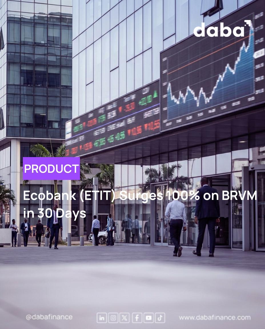 BRVM Stock Frenzy: Ecobank (ETIT) Rockets, Leading 5 Stocks with 100%+ Gains!